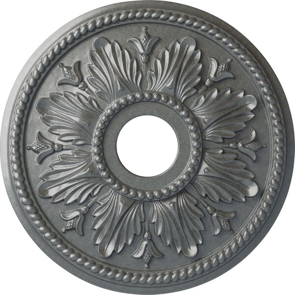 Ekena Millwork Edinburgh Ceiling Medallion (Fits Canopies up to 5 1/8"), 18 1/8"OD x 3 1/2"ID x 2 3/4"P, Platinum CM18ED1PLS - main
